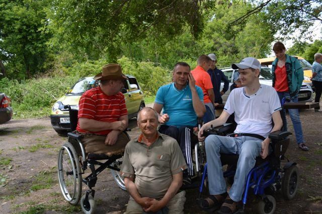 Встреча инвалидов на реке «Лаша»