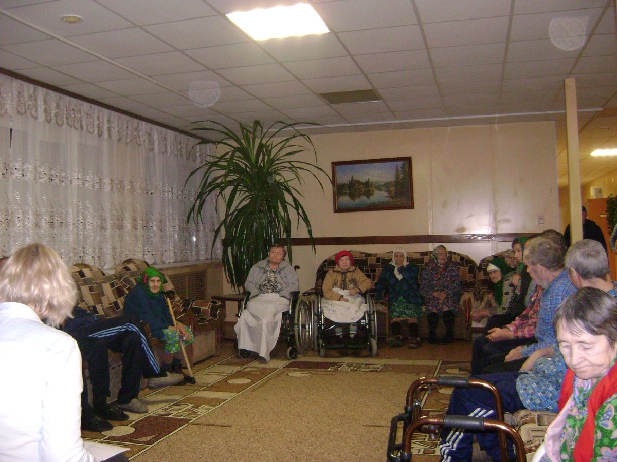 Посещение психолога Старошайговский филиал ГБСУ СОССЗН РМ «Заречный дом-интернат для престарелых и инвалидов»