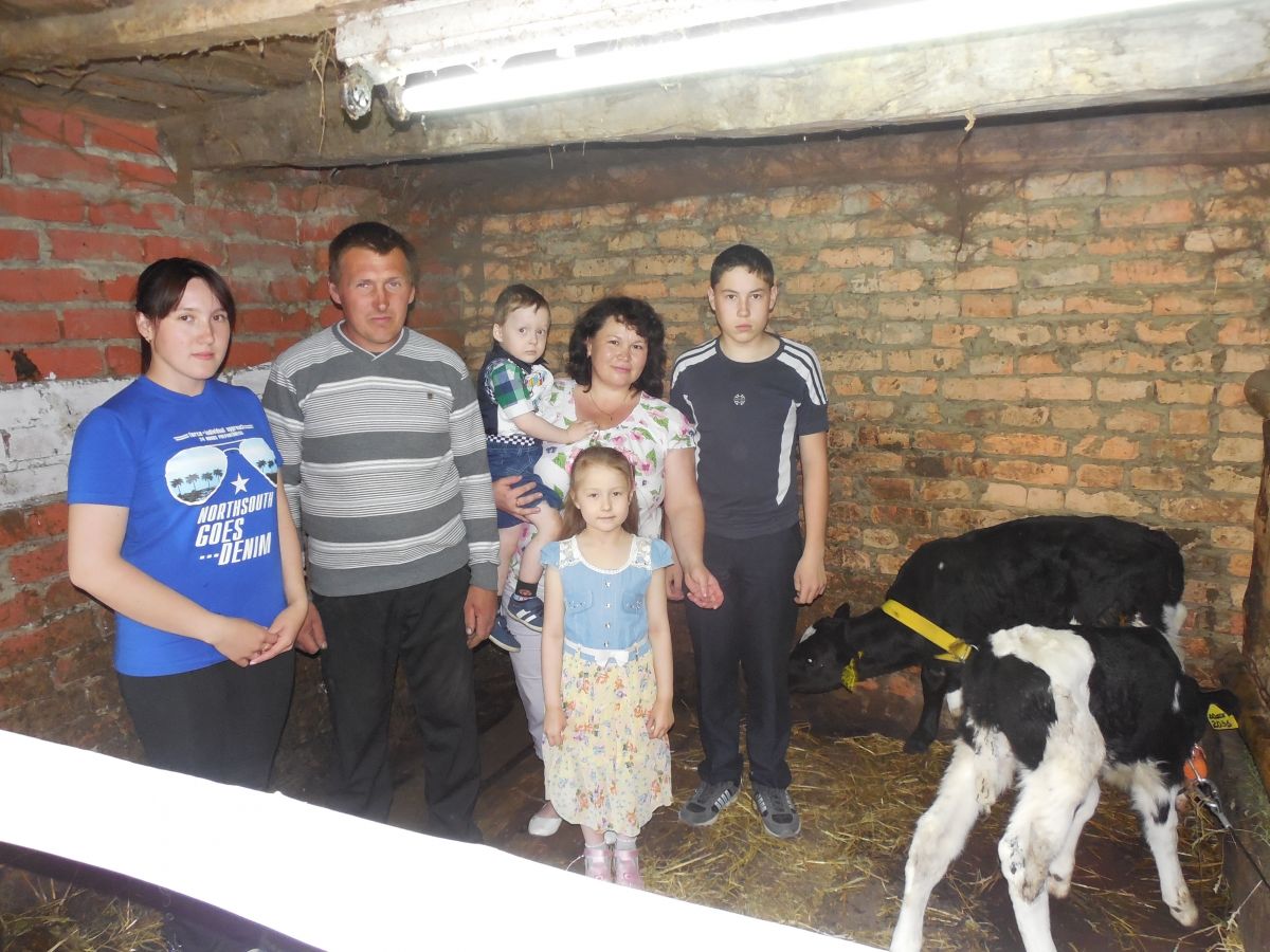 Многодетная семья Волгушевых заключила социальный контракт на ведение личного подсобного хозяйства.