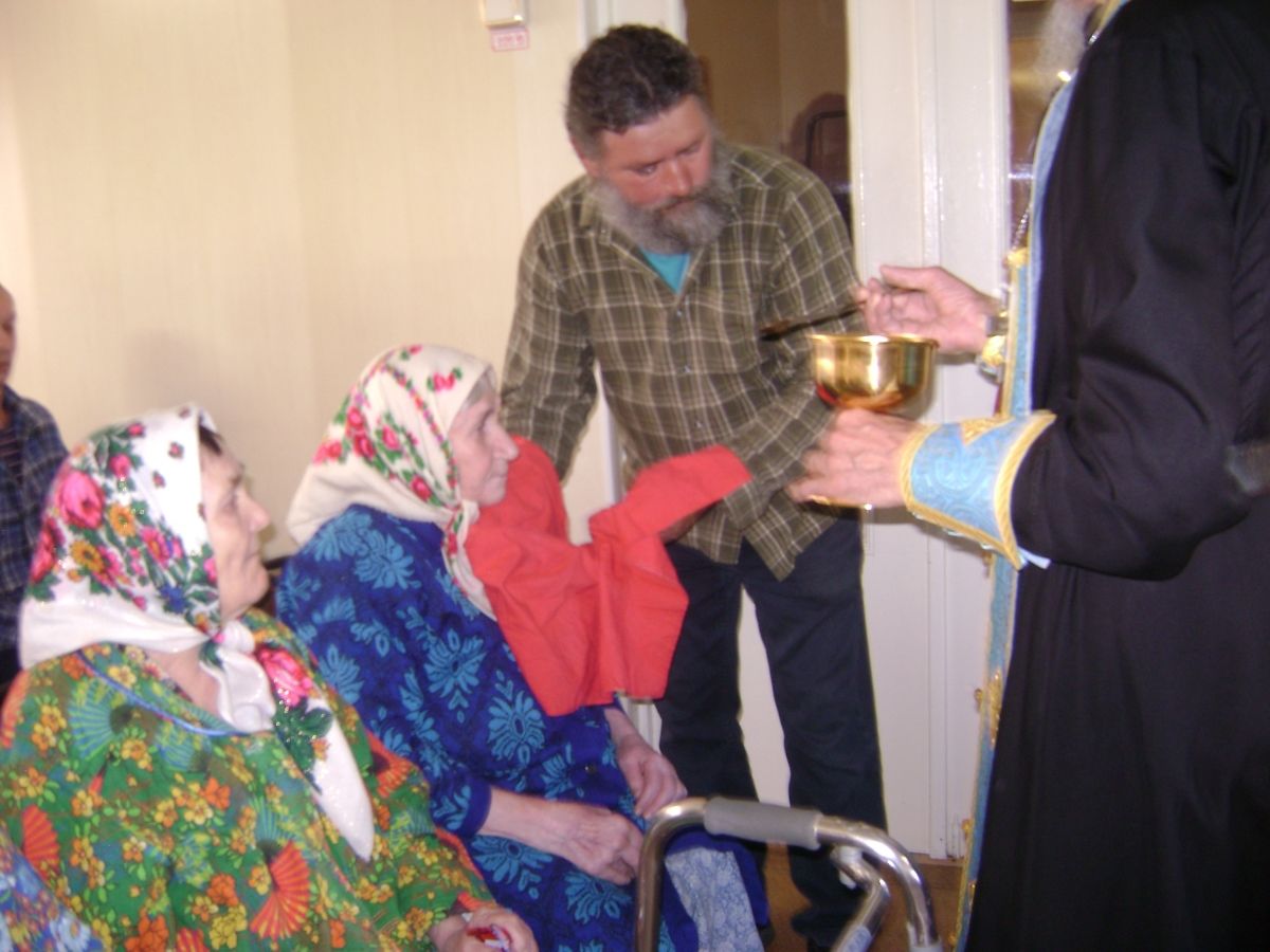 Посещение отцом Архипом Старошайговского филиала ГБСУ СОССЗН РМ «Заречный дом-интернат для престарелых и инвалидов»