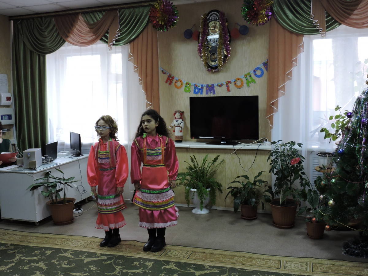 Новый год в Новочадовском филиале ГБСУСОССЗН РМ «Заречный дом интернат для престарелых и инвалидов»