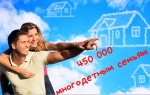 «Выделение многодетным семьям 450 тыс. на погашение ипотечного кредита»