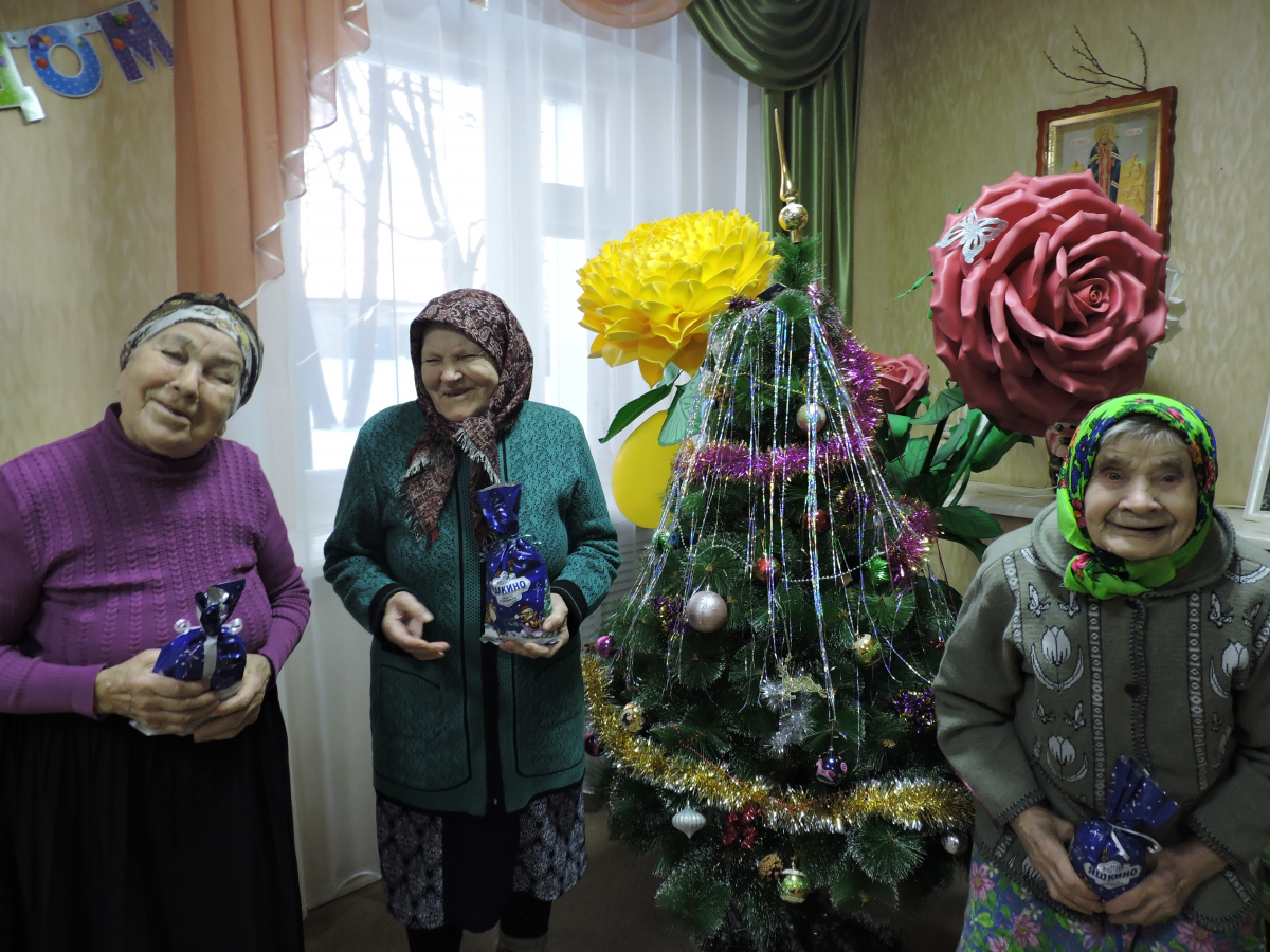 Первый день Нового 2022 года в Новочадовском филиале ГБСУСОССЗН РМ «Заречный дом-интернат для престарелых и инвалидов»
