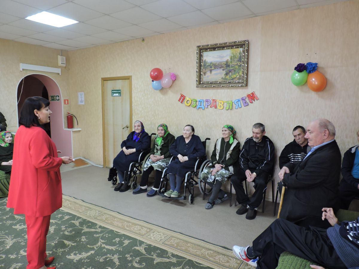 Открытие месячника пожилых людей в Новочадовском филиале ГБСУСОССЗН РМ «Заречный дом-интернат для престарелых и инвалидов»