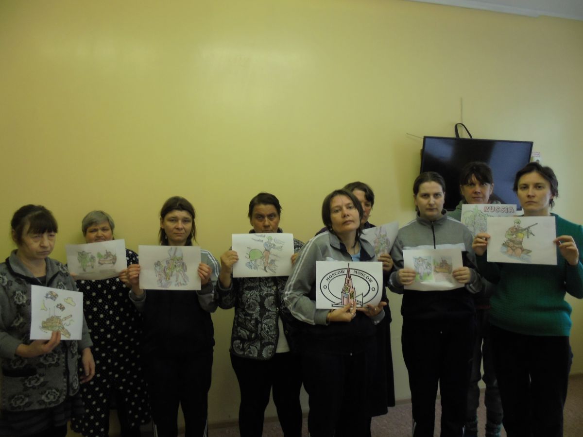 Рисунки, посвященные миру на Донбассе