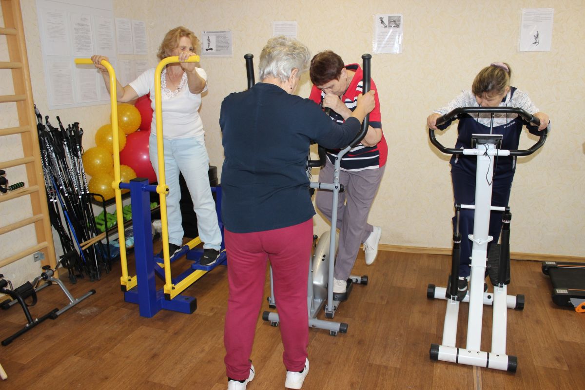 Занятие по адаптивной физической культуре в ОДП