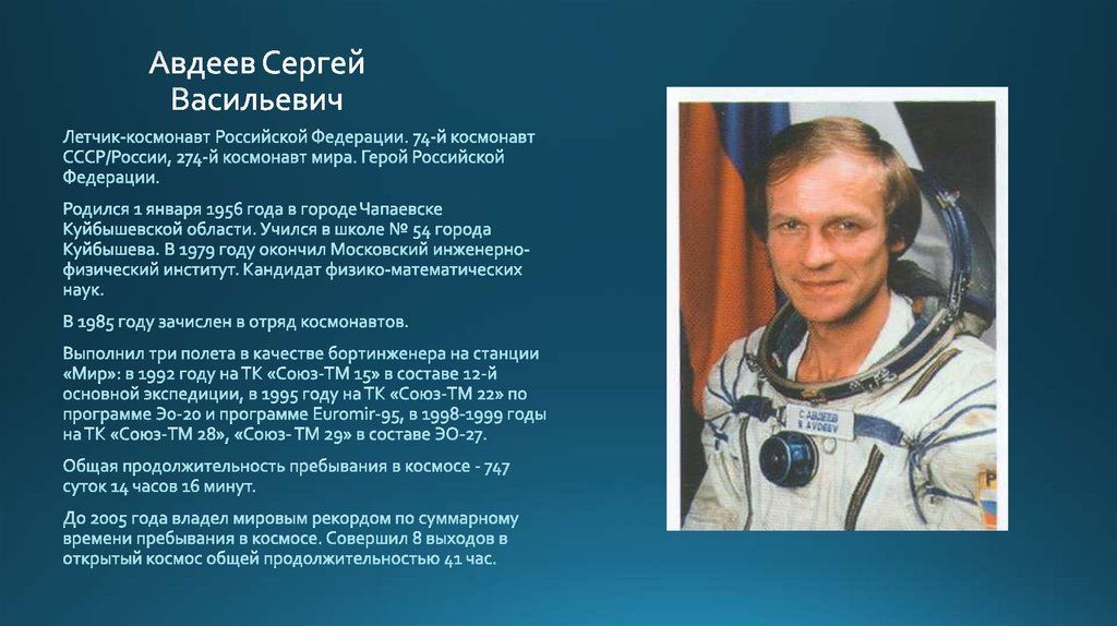 Документальный фильм «Авдеев. Открытый космос». Документальный фильм «Авдеев. Открытый космос».