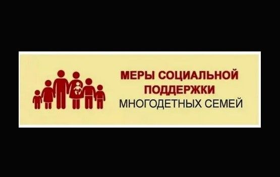 Меры социальной поддержки для многодетных семей Меры социальной поддержки для многодетных семей