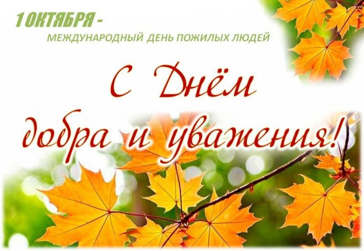 Международный  день пожилых людей!