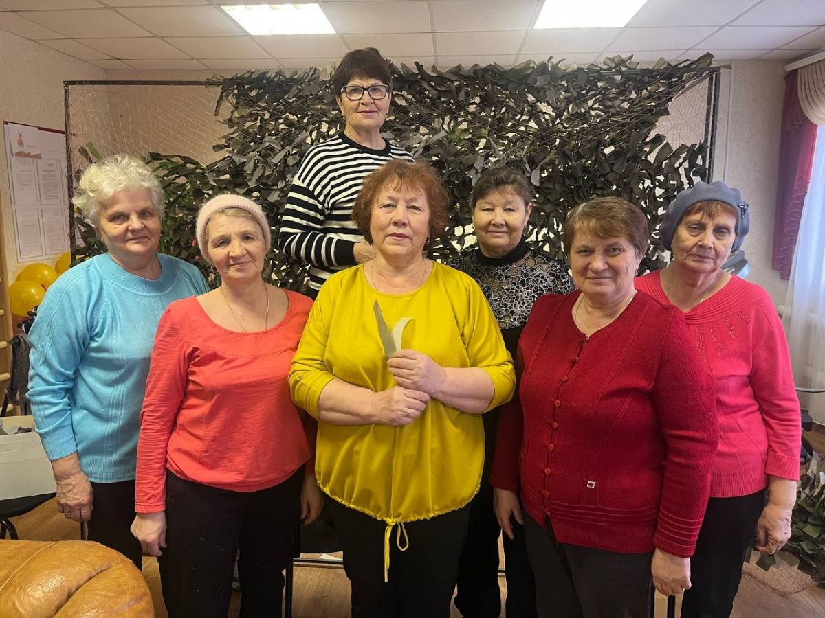 Работа над очередной маскировочной сетью - завершена!