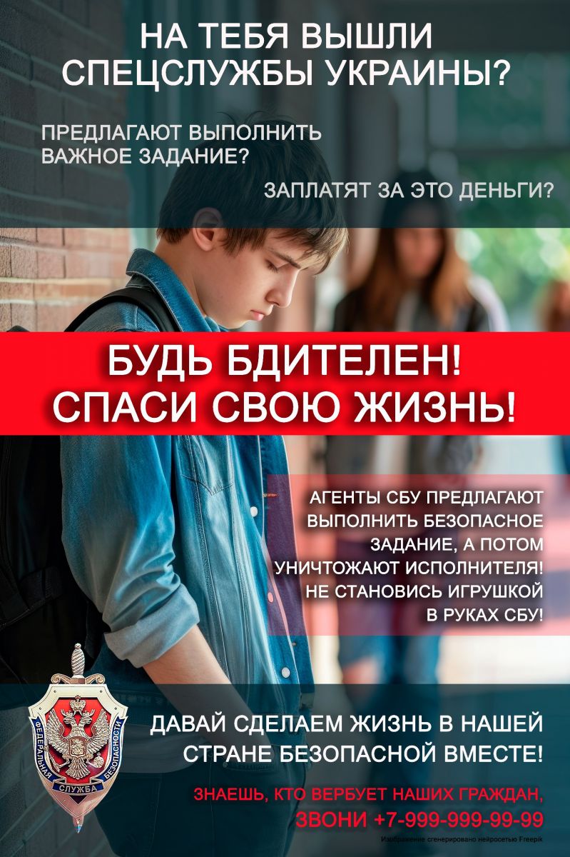 Тебя вербуют спецслужбы Украины? Будь бдителен! Спаси свою жизнь!