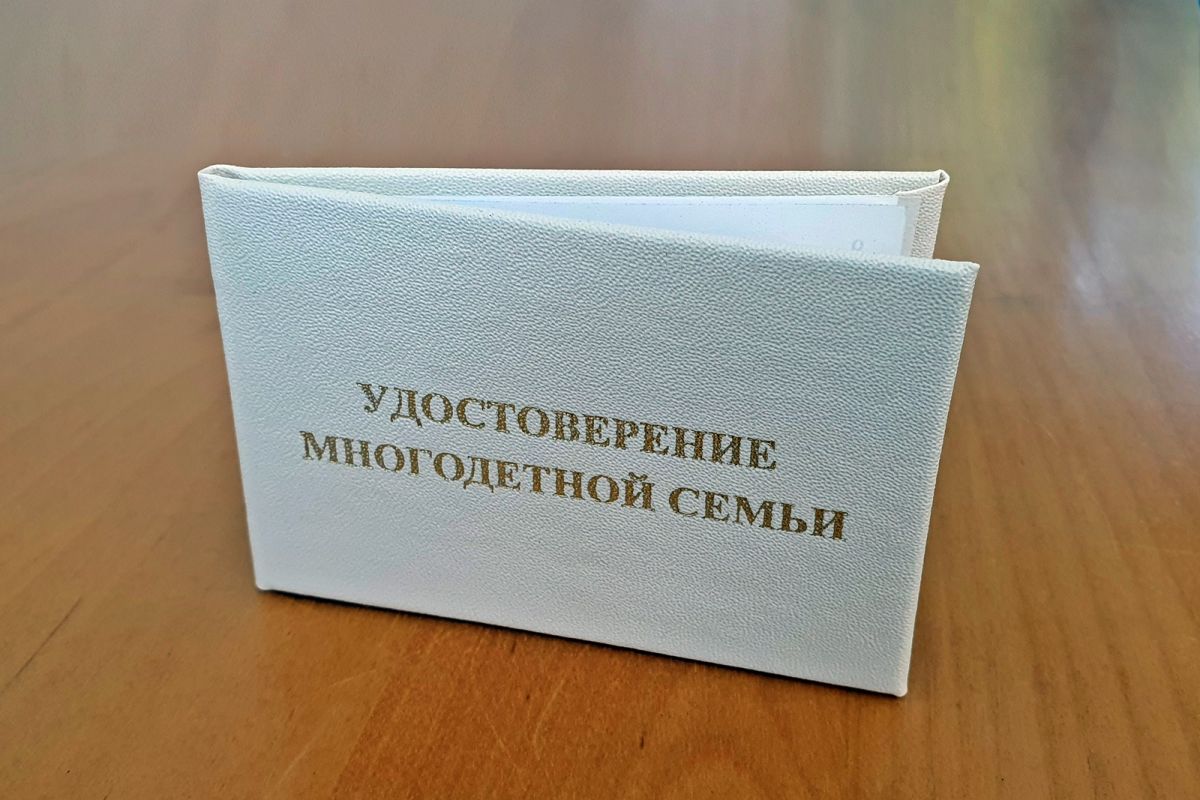 Вручение «Удостоверения многодетной семьи»