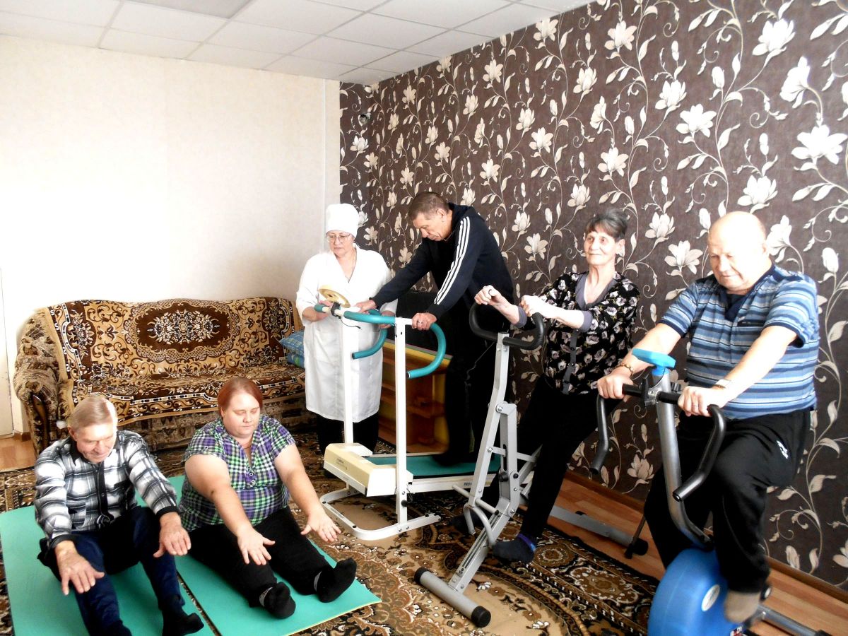 Занятия в кабинете ЛФК