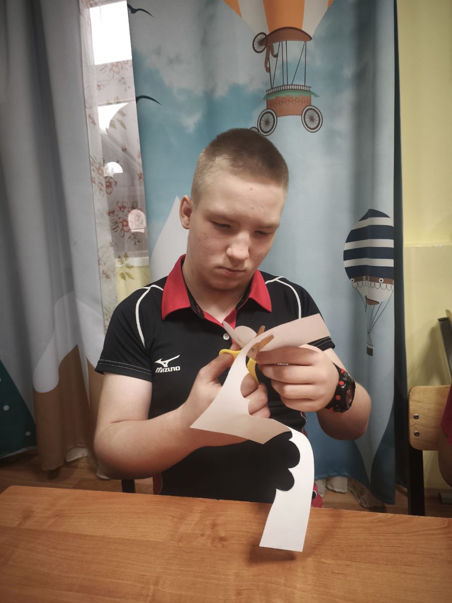 Аппликация пушистая тучка