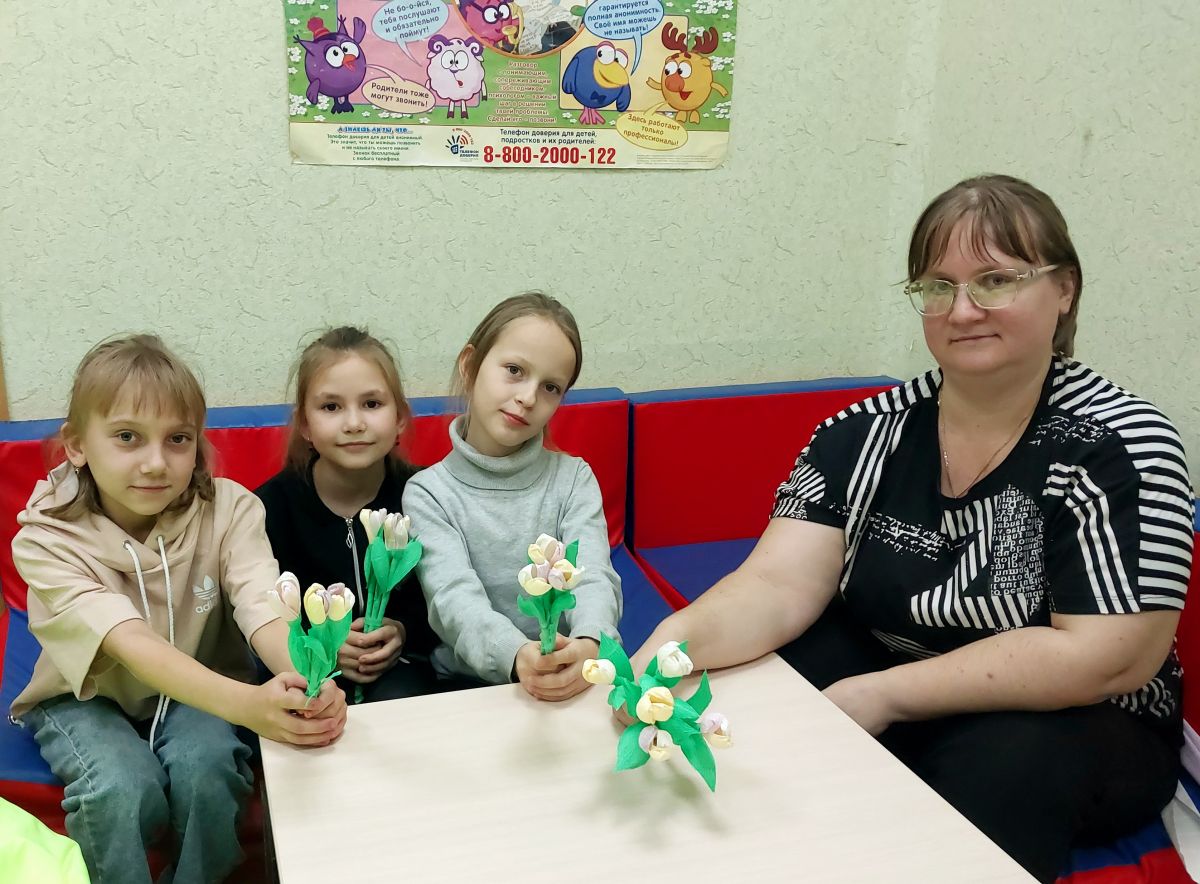 Творческий мастер-класс «Букет для мамы»