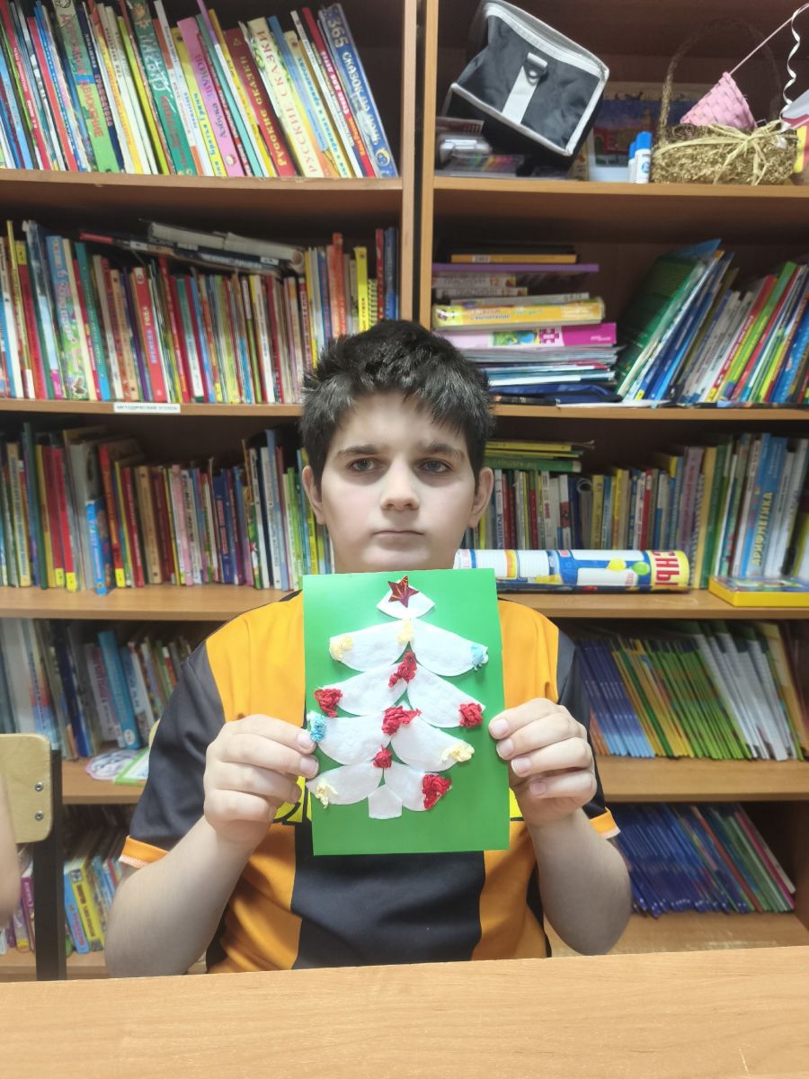 Аппликация новогодняя елочка