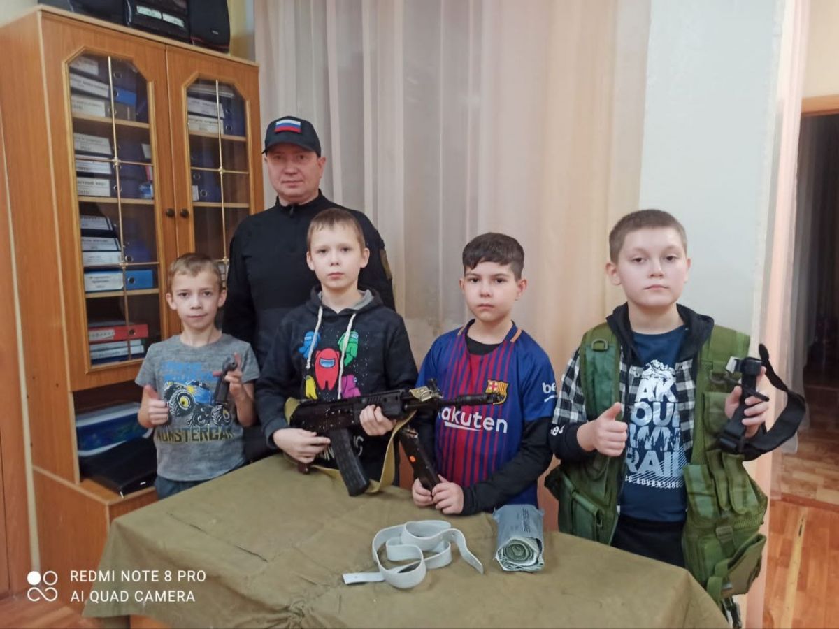 Военно-тактическое занятие для детей