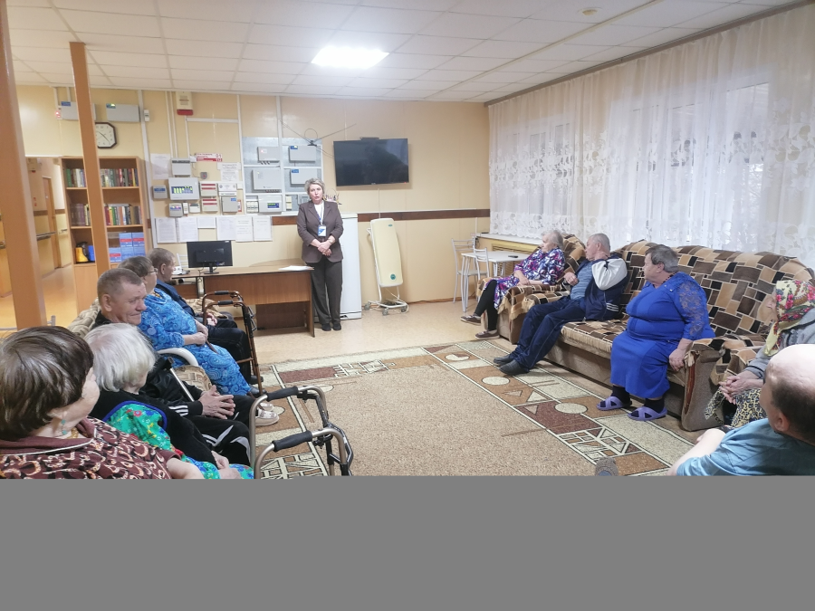 Встреча руководителя клиентской службы ОСФР по Старошайговскому району с получателями социальных услуг Старошайговского филиала