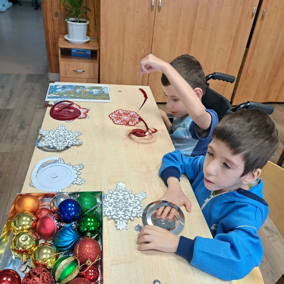 В Темниковском детском доме интернате сегодня состоялось волшебное новогоднее занятие!