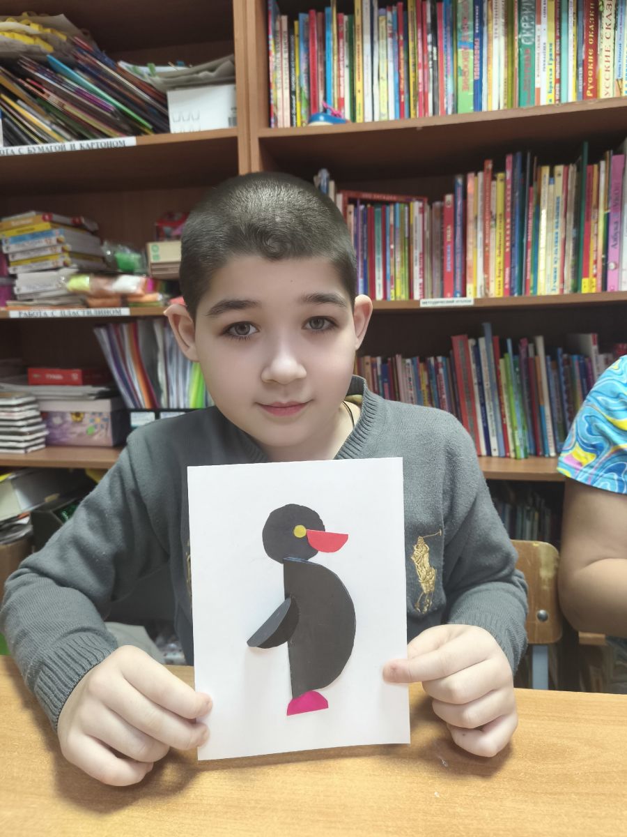 Аппликация пингвин