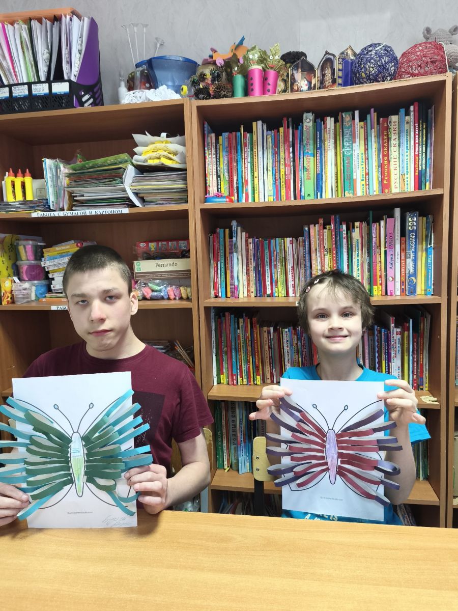 Аппликация бабочка