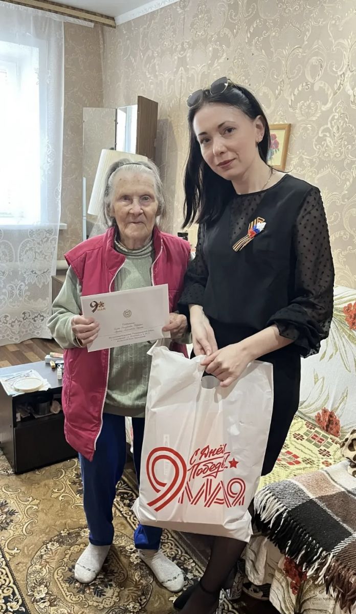 Вручение продуктовых наборов  к празднованию 81-ой годовщины Победы в Великой Отечественной войне