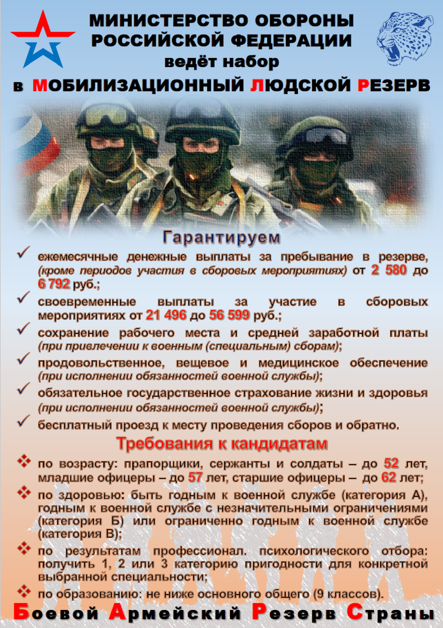 Мобилизационный людской резерв