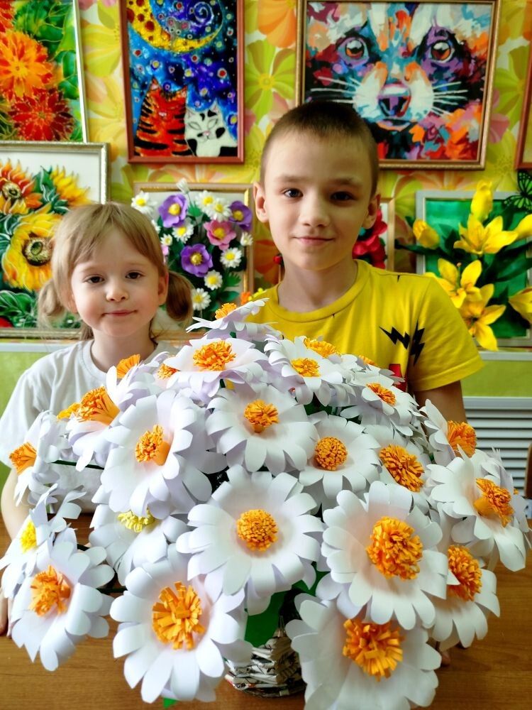 Ромашки для самого теплого праздника