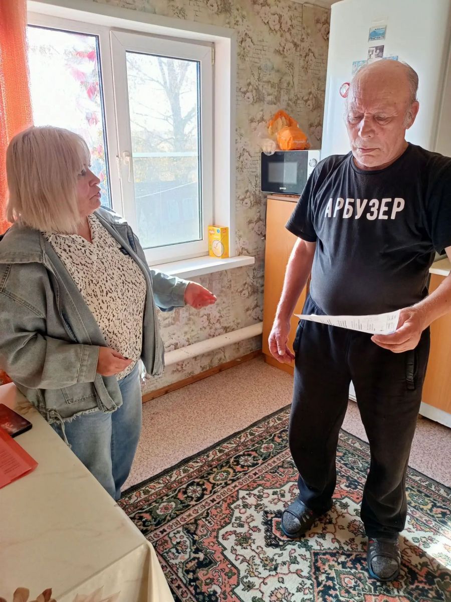 Выезд мобильной бригады в рамках месячника пожилых  людей