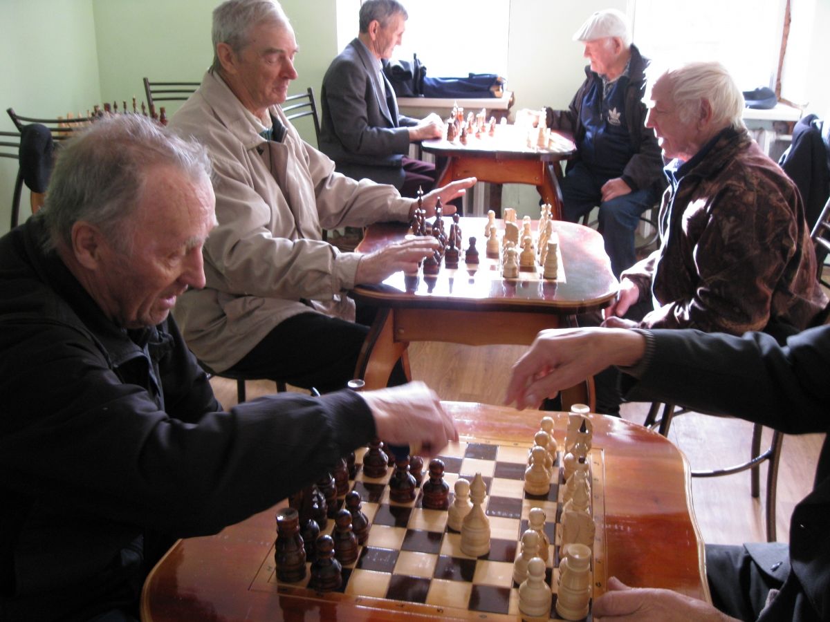 Шахматный турнир, проводимый в рамках Месячника пожилых людей