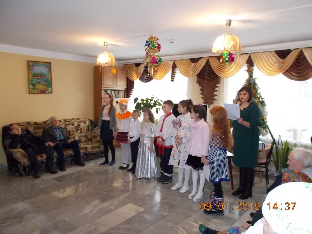 Концерт с участием детей Воскресно-приходской школы,посвященный Рождеству Христову.